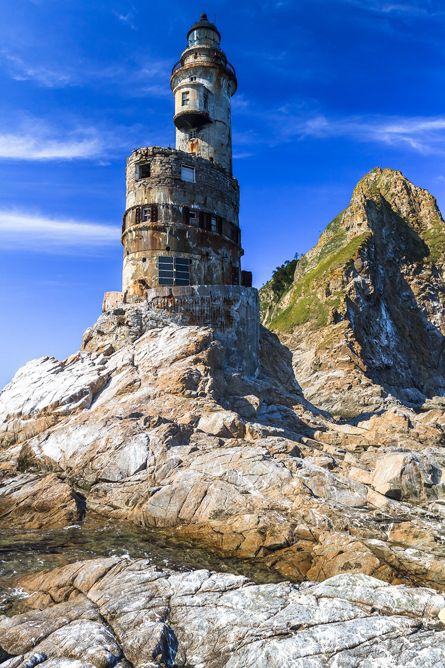 Old Lighthouse, Aniva Cape, Sakhalin Island, Russia.