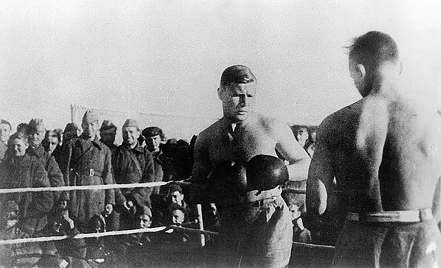 At the Dynamo shooting range outside Moscow, August 1941.