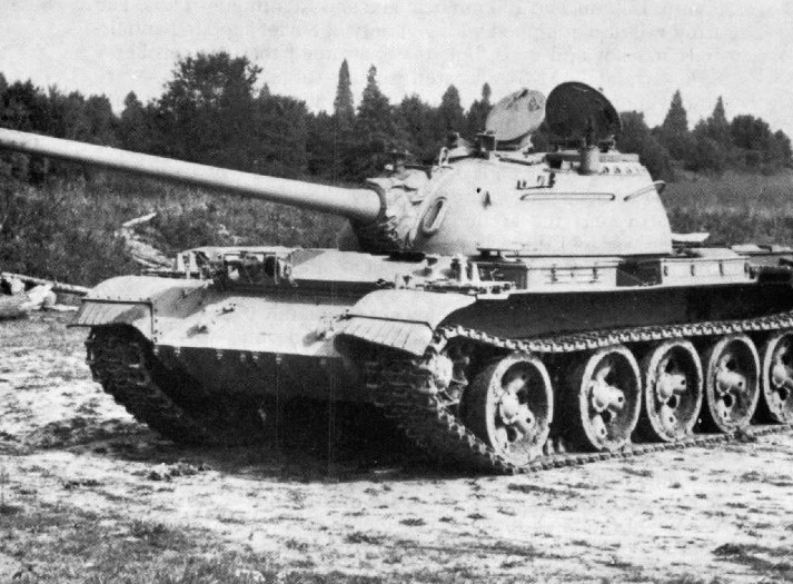 Tanque T-55. Foto de 1981.