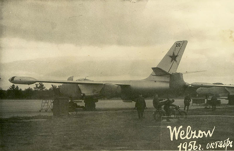 Il-28 desplegado en Alemania Oriental. 1956.