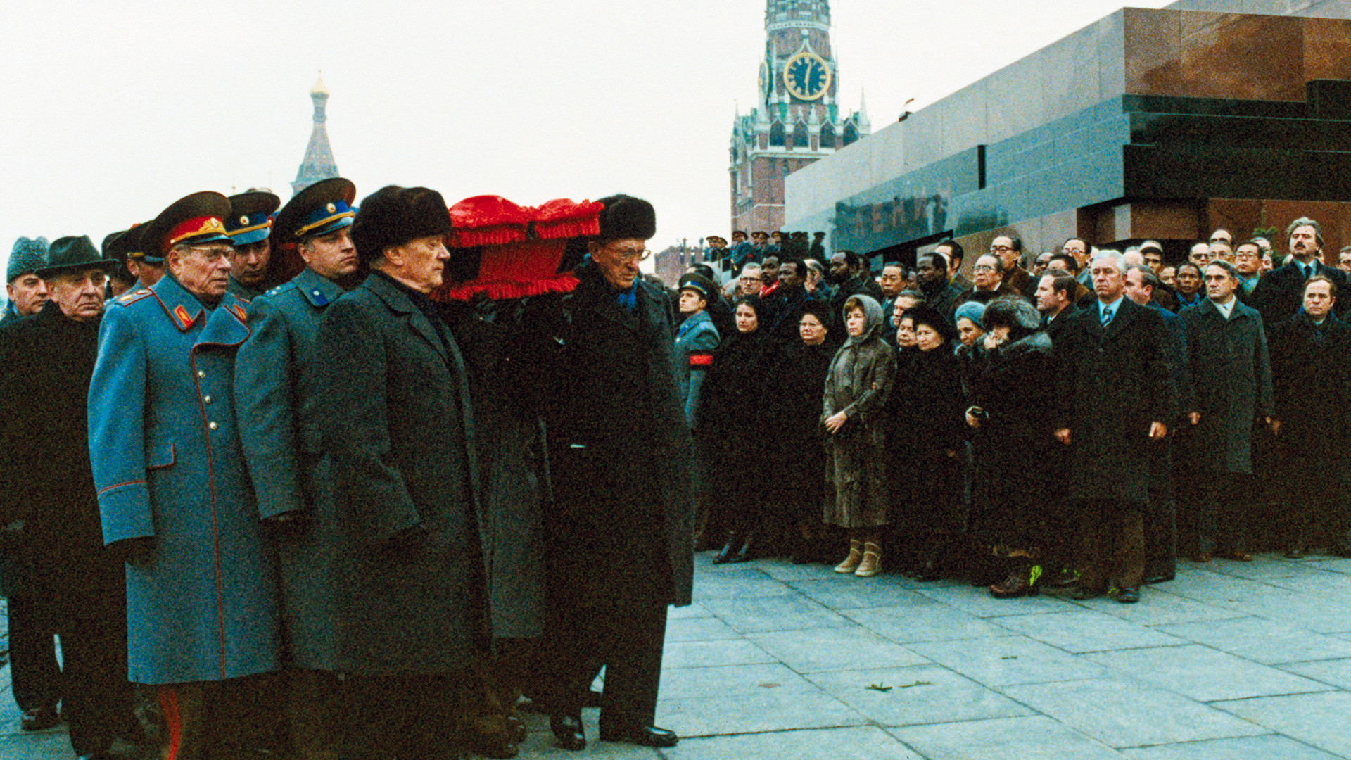 Похороны Брежнева.