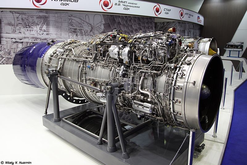 Motor RD-33MK-35 expuesto en el salón MAKS 2015