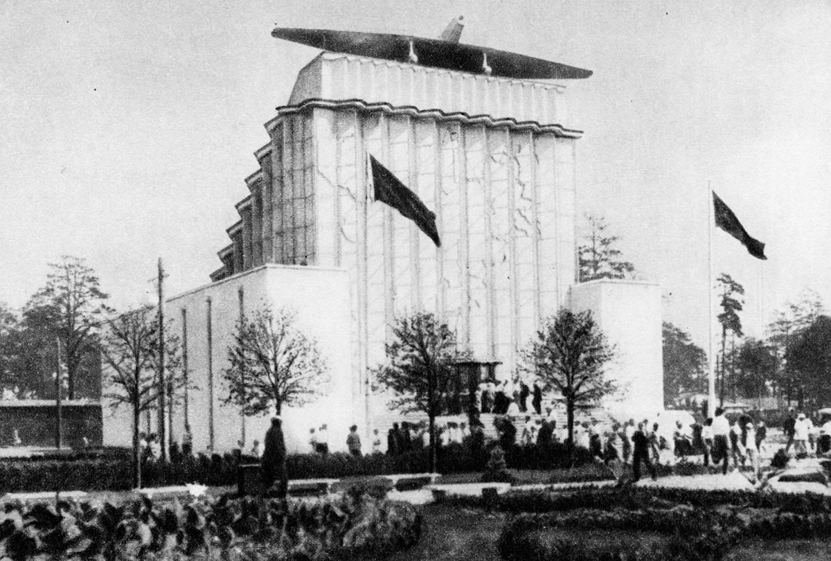 Il padiglione “Sovetskaja Arktika” (“Artico Sovietico”) in una foto del 1939