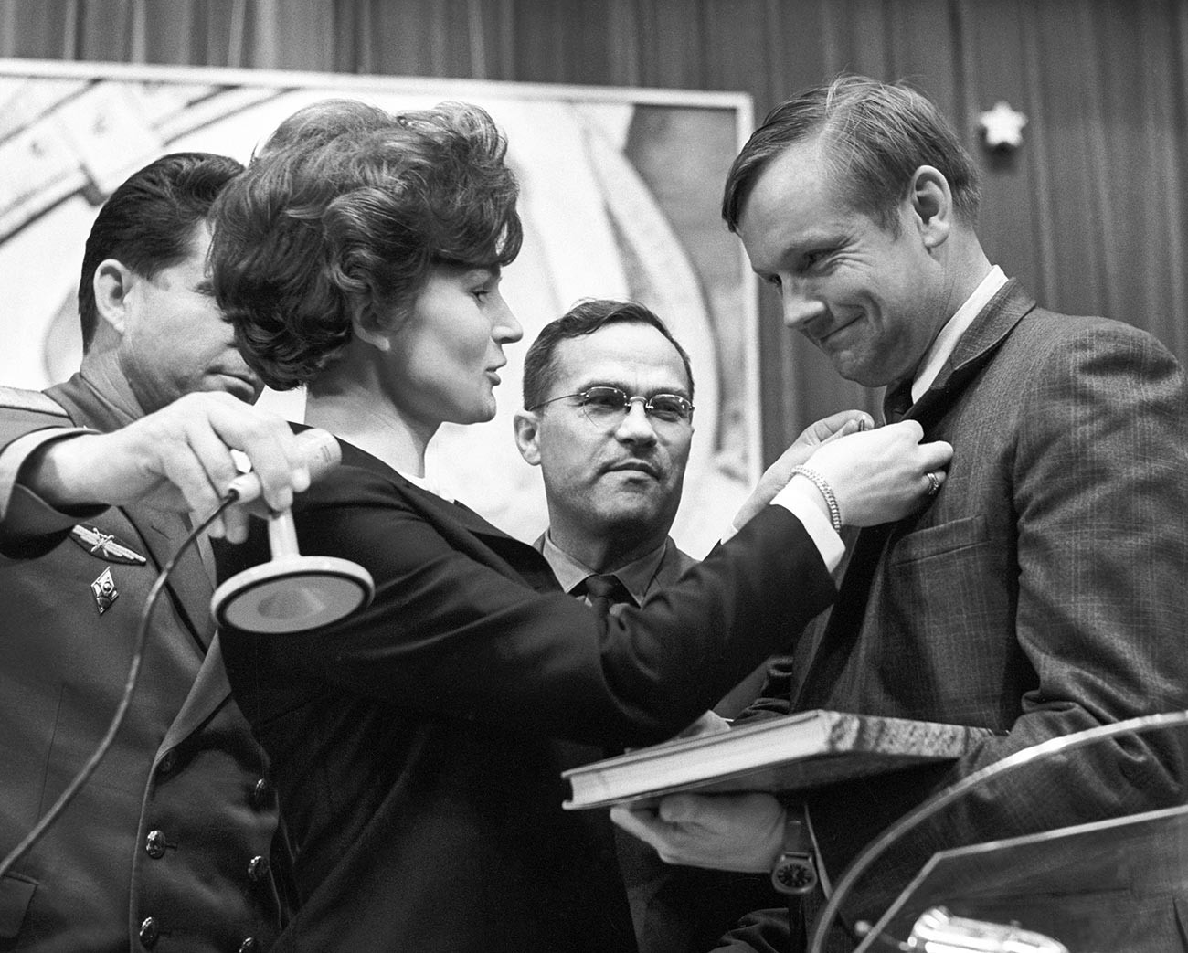 Valentina Tereshkova and Neil Armstrong.