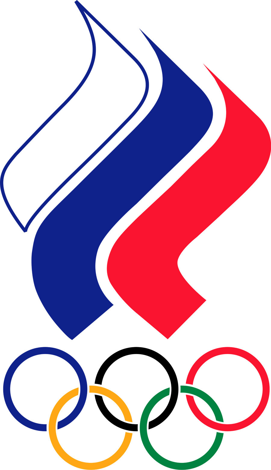 Das Emblem des Russischen Olympischen Komitees.