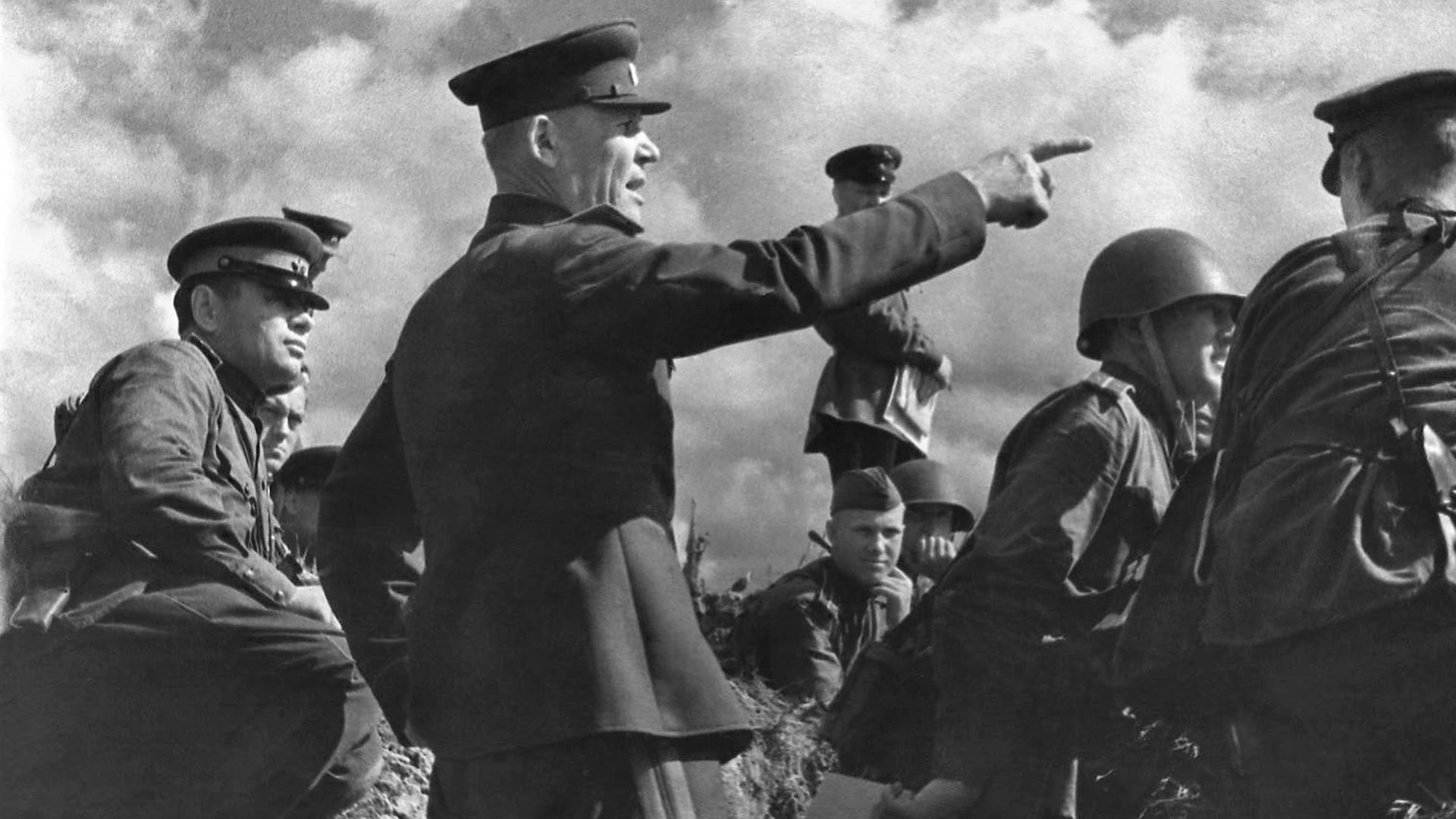 Il comandante del Fronte della Steppa Ivan Konev durante l'operazione Belgorod-Kharkov