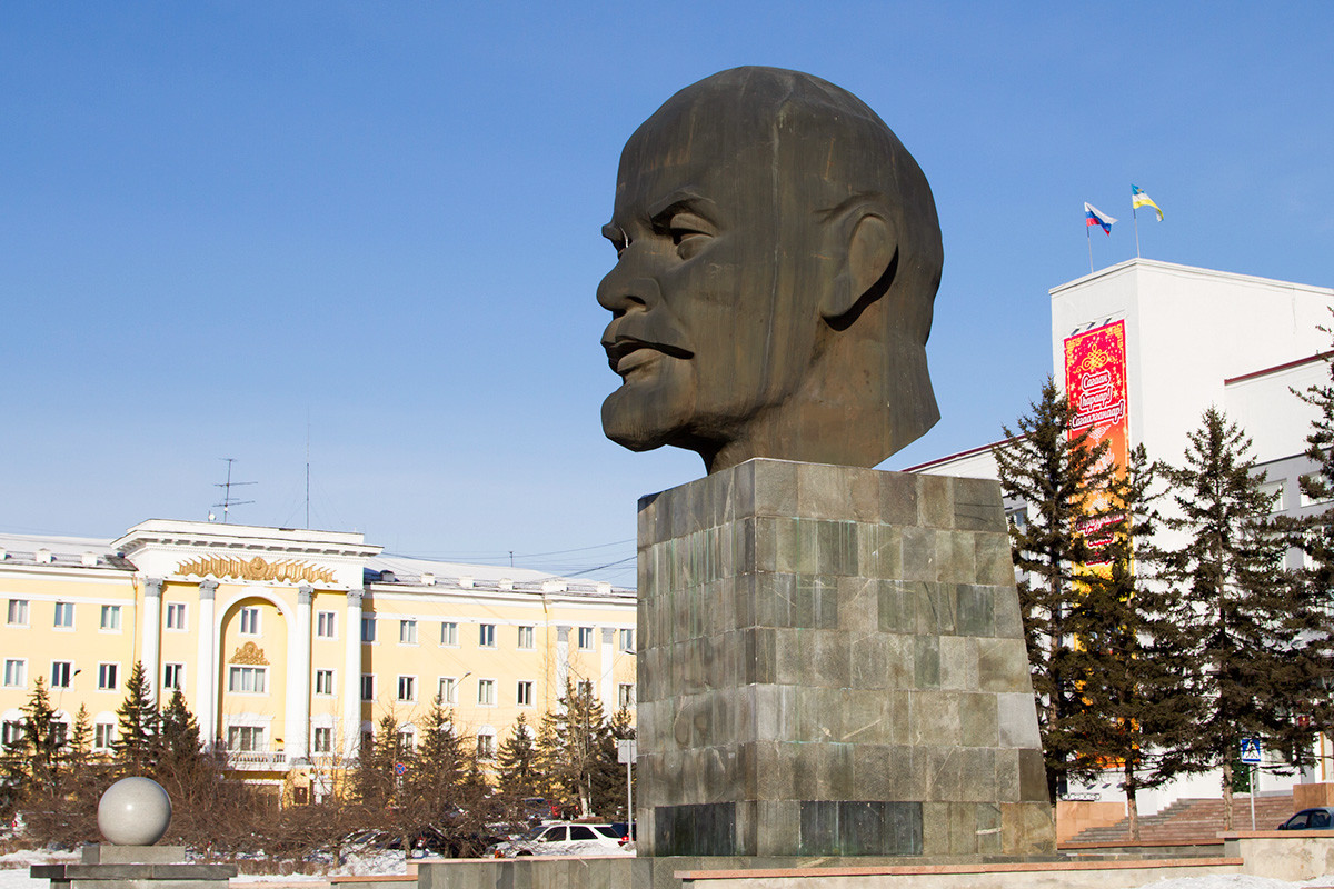 Lenin's head in Ulan-Ude