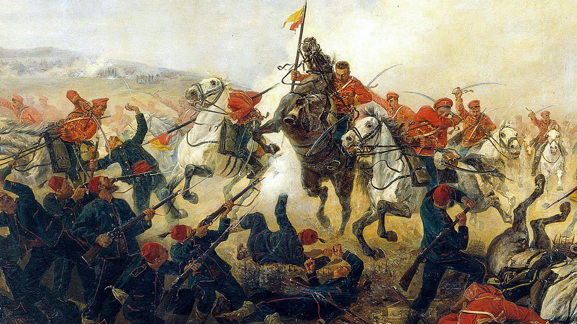 "Fight near Telish during the Russo-Turkish War of 1877-1878".
