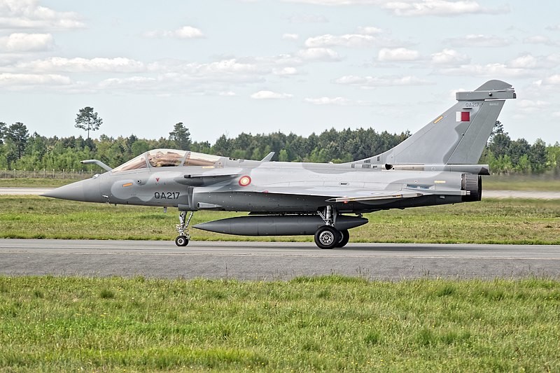 Rafale de la Fuerza Aérea de Qatar.