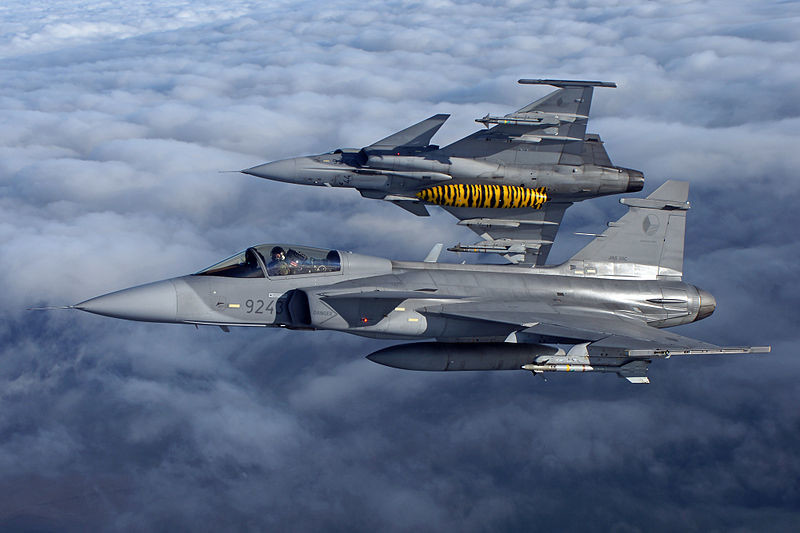 Aparatos Gripen checos.