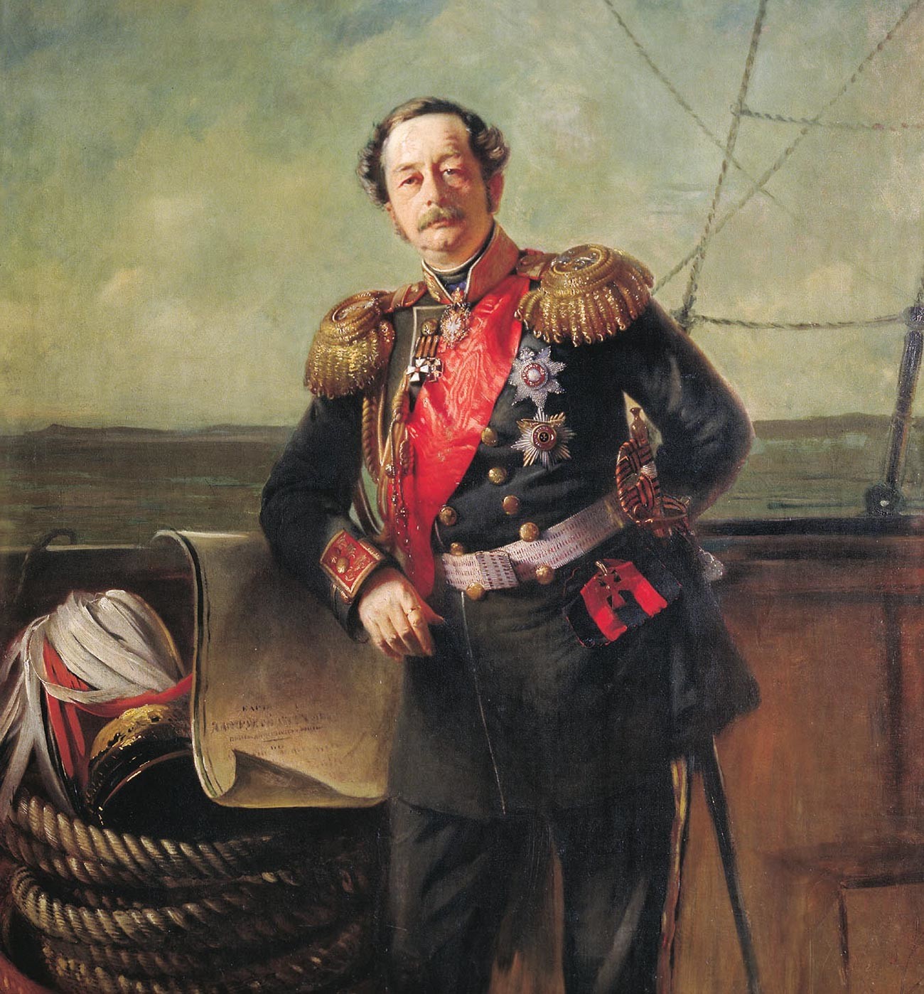 Retrato do conde Nikolai Nikolaevich Muraviov-Amurski.