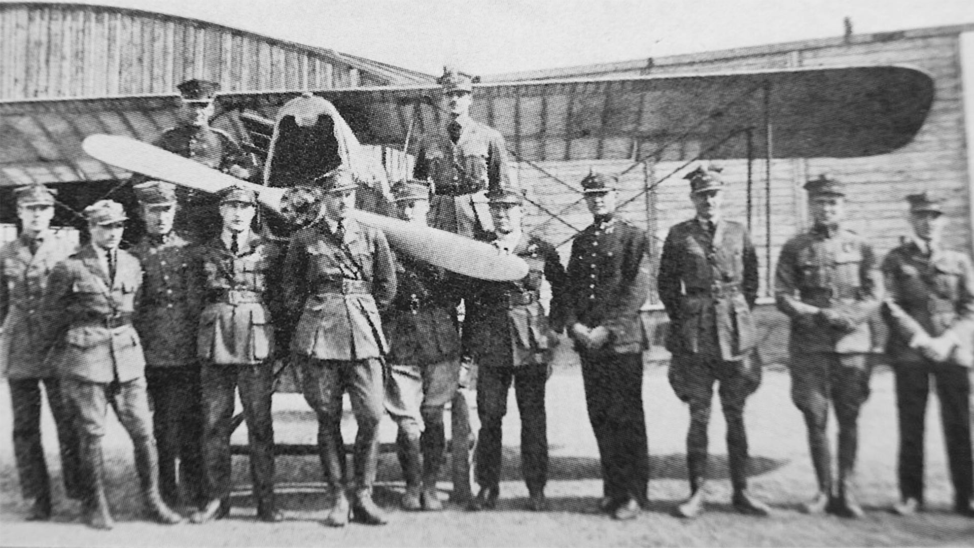 Pilots of the 7th Fighter Squadron in Lwow.