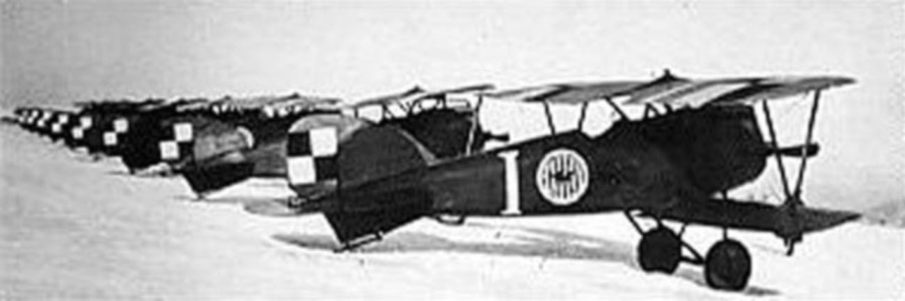 Albatros D.III del Escuadrón de Cazas