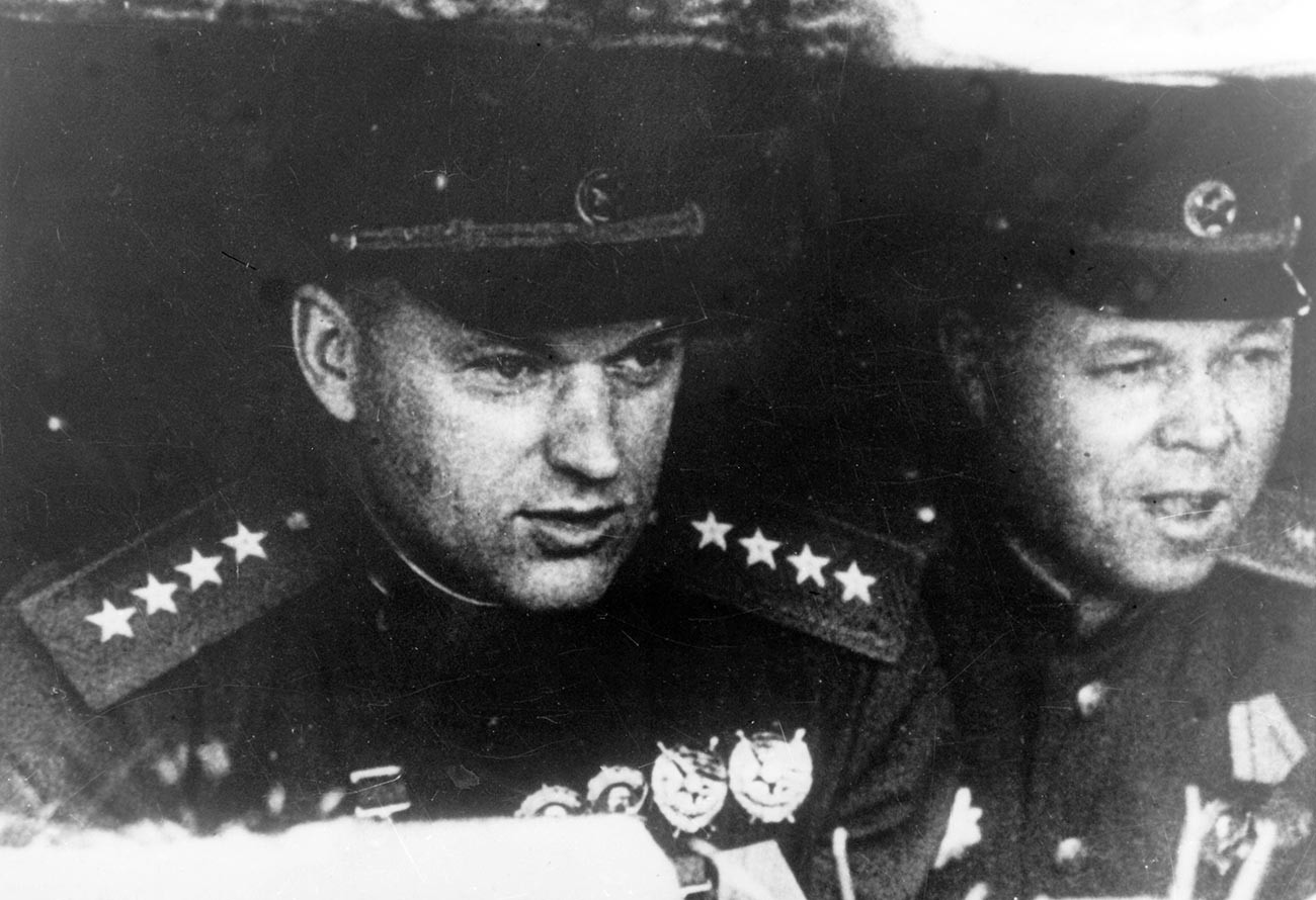Рокоссовский во время Курской битвы.