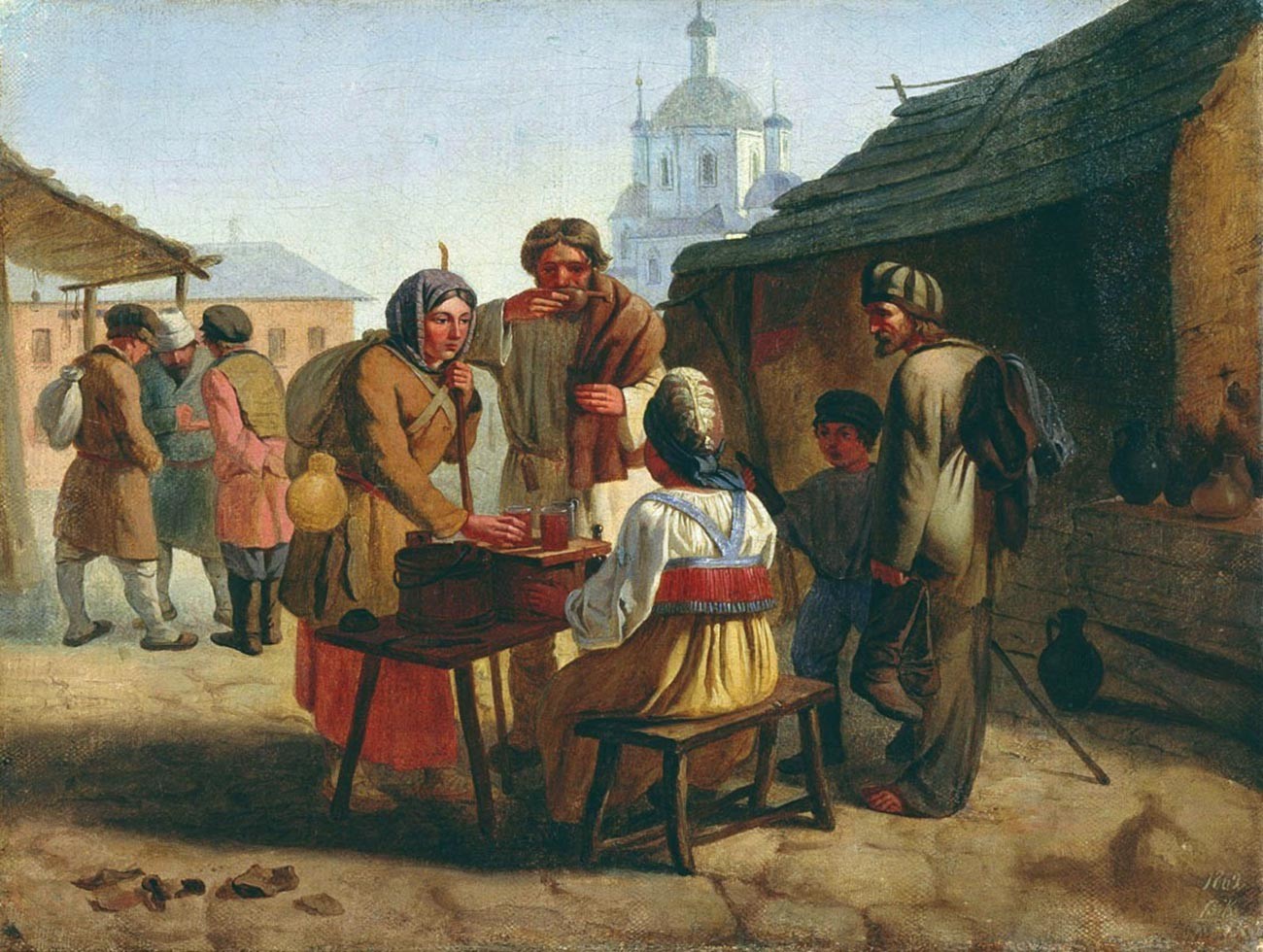 Sale of kvass