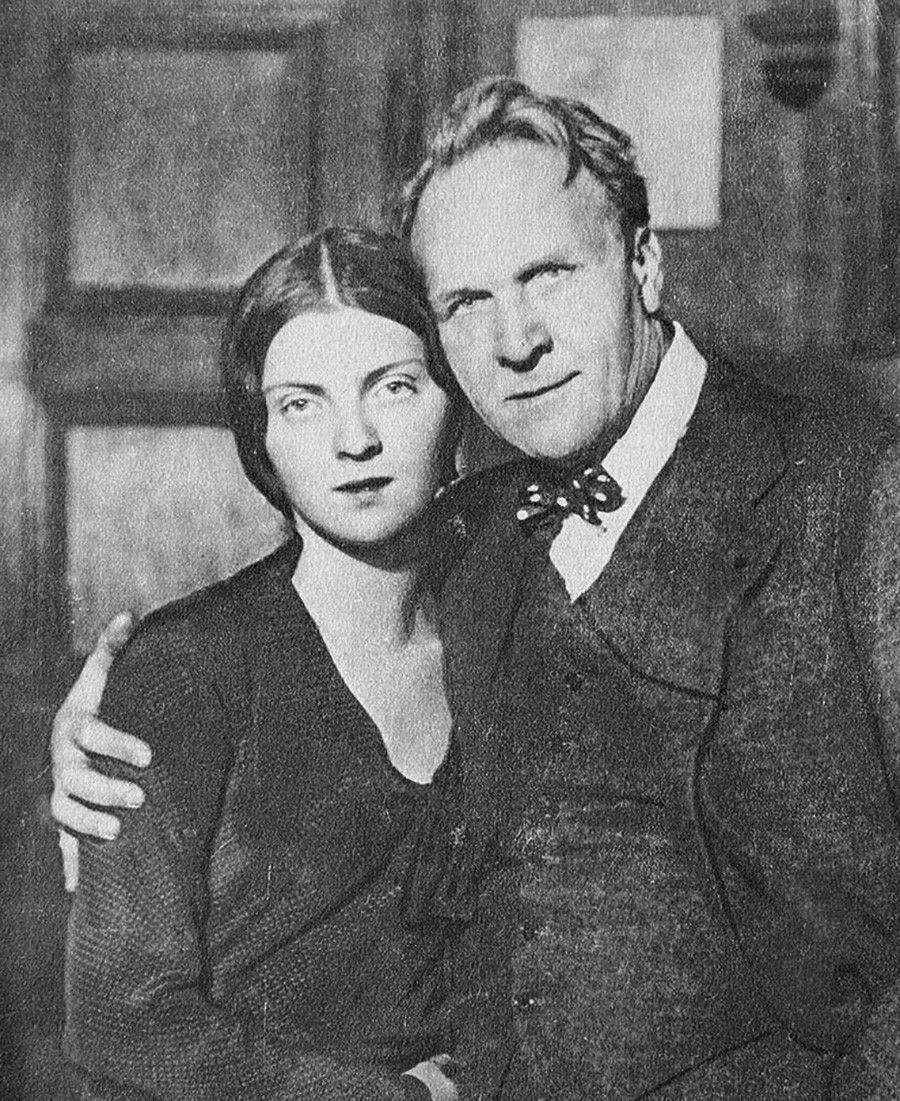 Ф. И. Шаляпин с дъщеря си Марина. Париж. 1931 г.