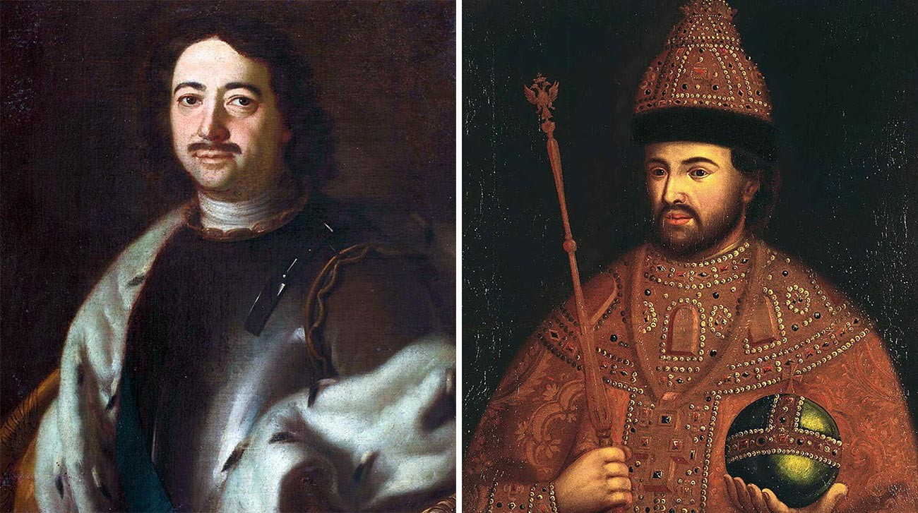 Pyotr yang Agung dan Ivan V
