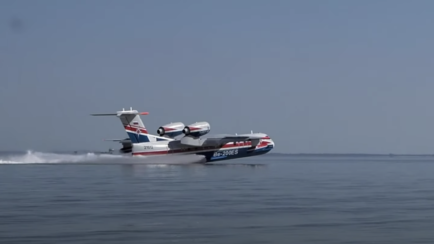 Rússia quer produzir em série o exótico avião anfíbio Beriev Be-200