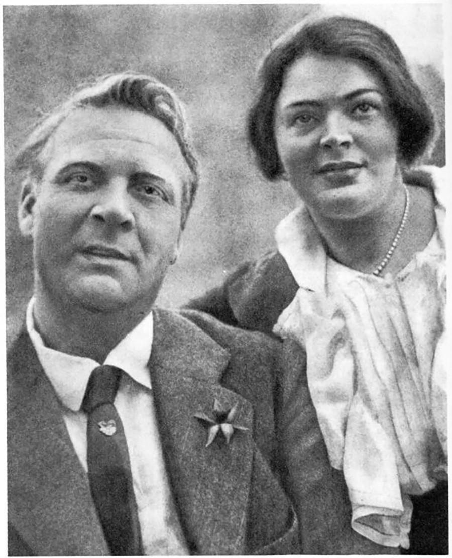 Fiódor Chaliapin e Maria Petsold.
