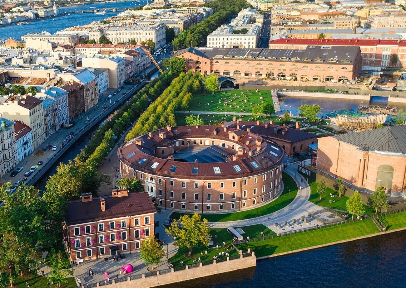 La torre della prigione sull’isola della Nuova Olanda a San Pietroburgo, soprannominata 