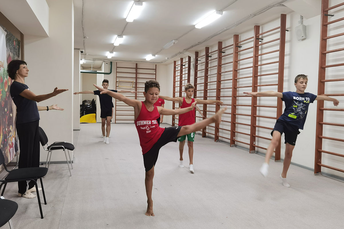 Занятия по хореографии в центре олимпийской чемпионки Юлии Барсуковой