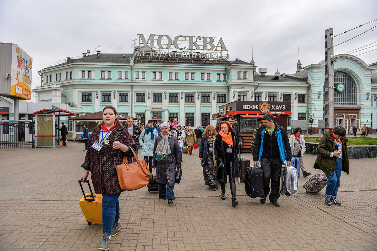 Beloruska železniška postaja v Moskvi
