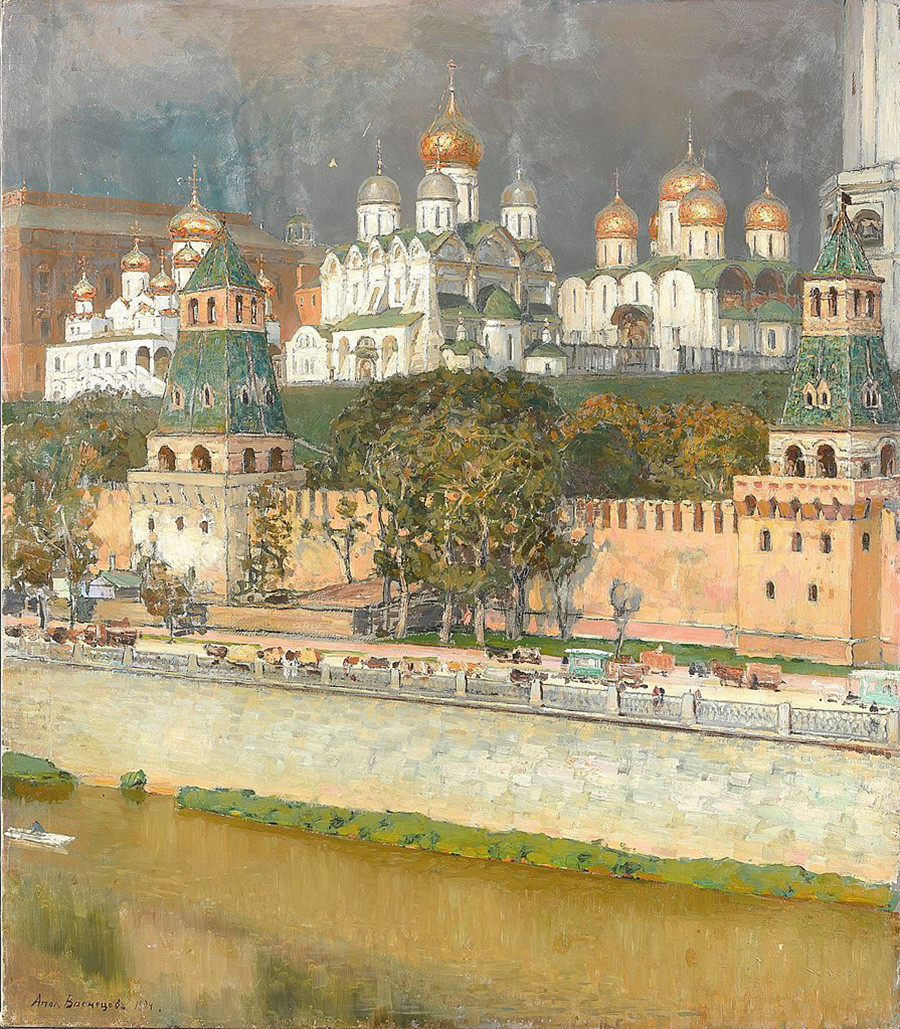 Apollinarij Vasnecov. Moskovski Kremelj. Katedrale, 1894
