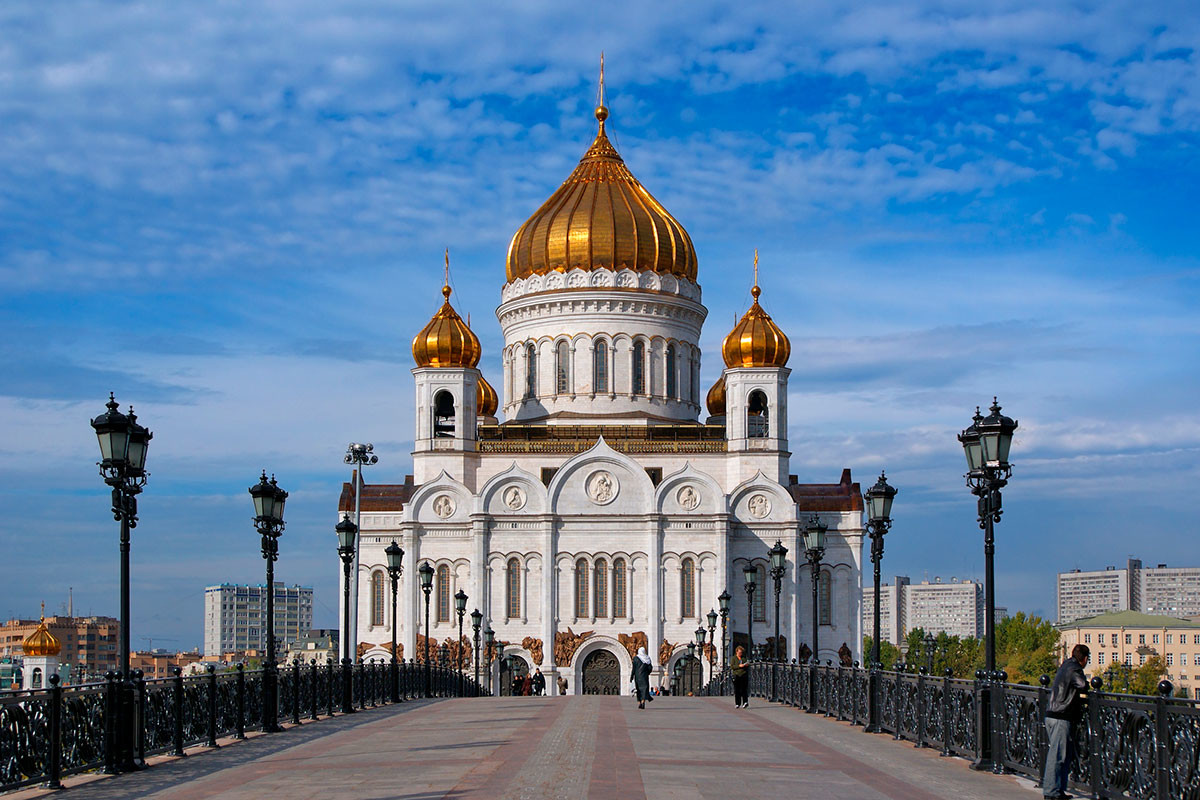 Katedral Kristus Sang Juru Selamat di Moskow.