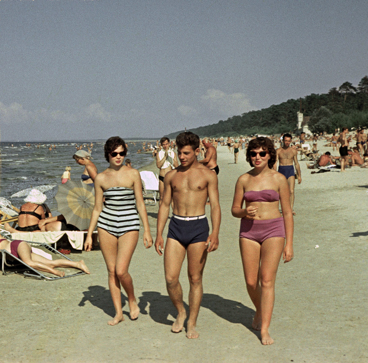 Urlaub an der Küste von Riga, 1960.