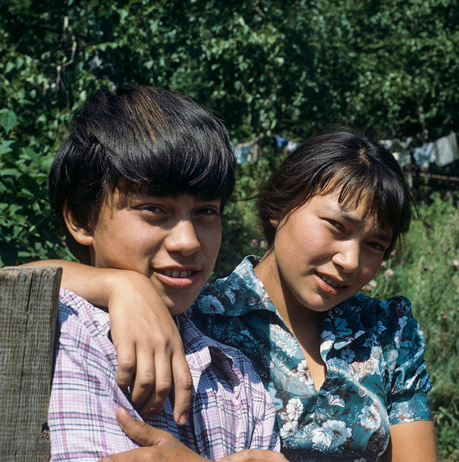Tatiana e Aleksêi Tiganov, da etnia ket, vivem no norte de Krasnoiarsk.