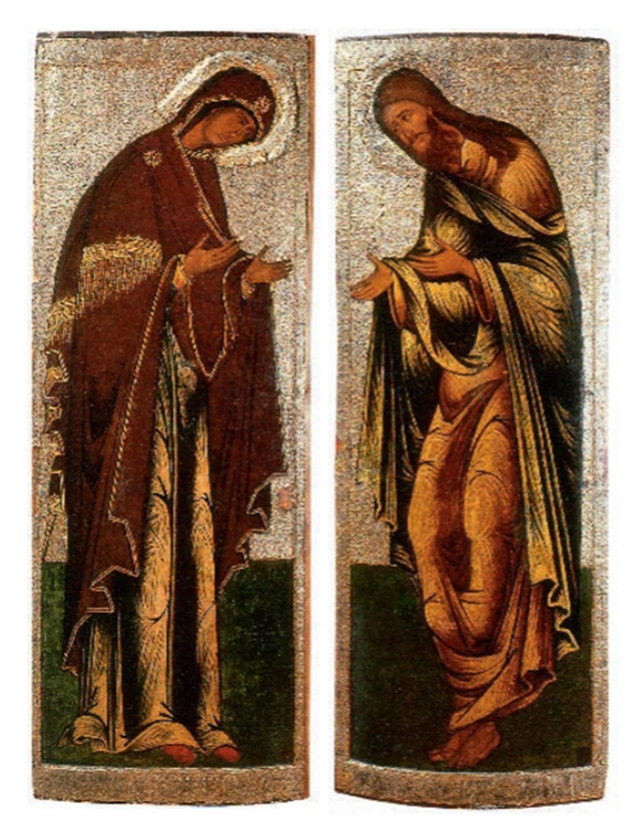 Иконы «Богоматерь» (слева) и «Иоанн Предтеча»