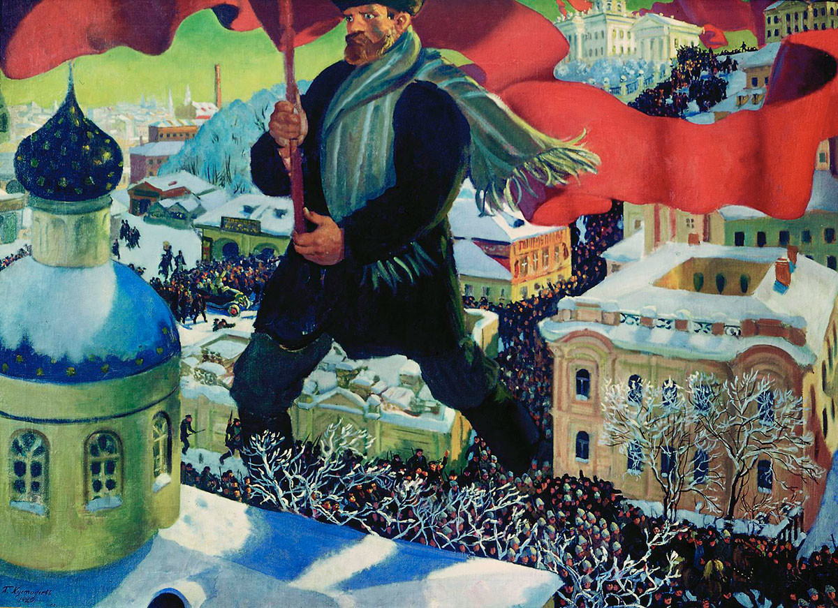 Bolscevico, Boris Kustodiev, 1920 / Galleria Tretjakov