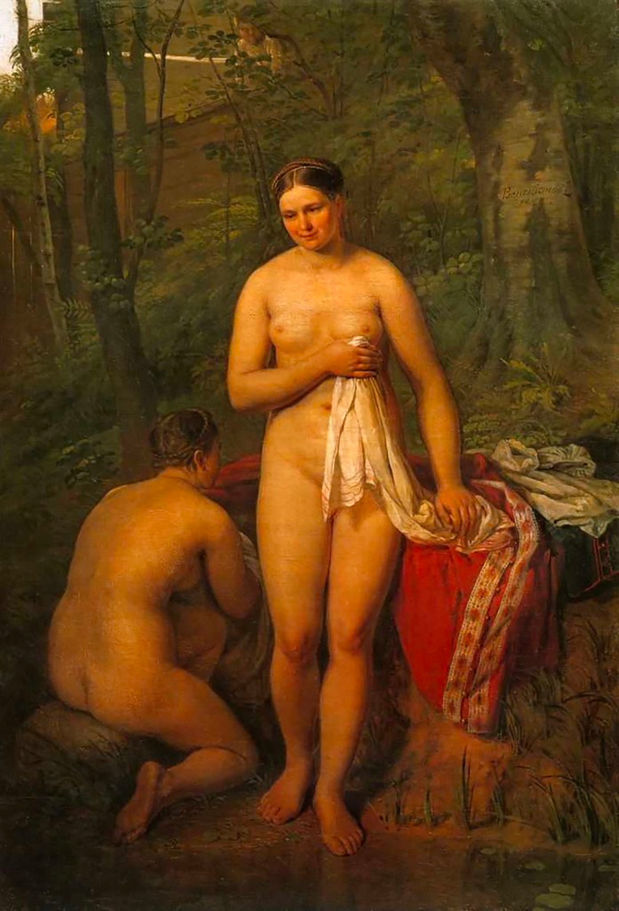 水浴びをする女たち、1829年