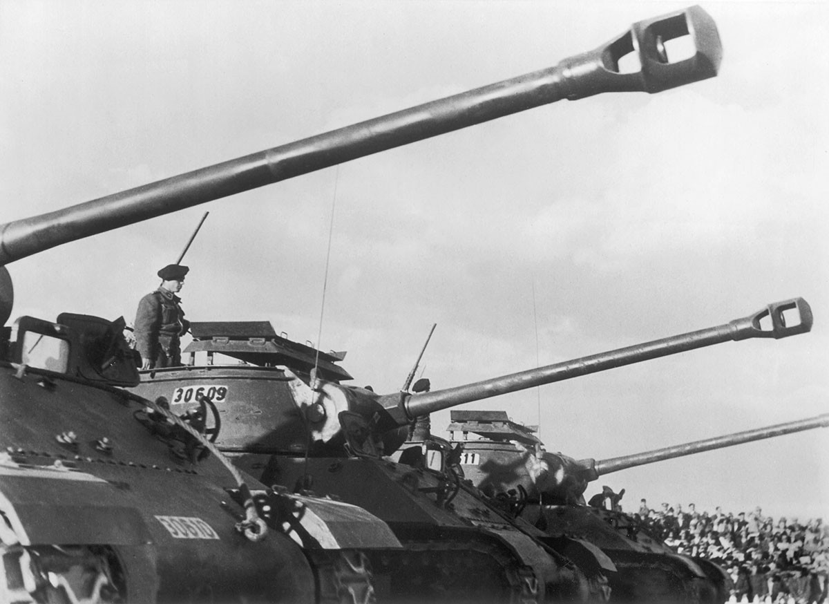 Американские танки в Турции в 1952 году.
