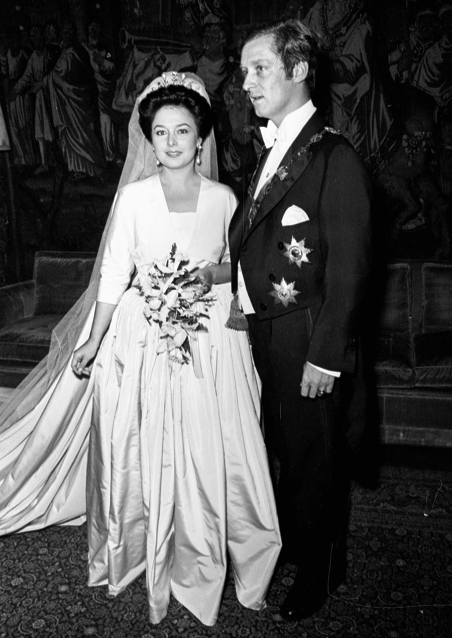 Casamento de Maria Vladimirovna, filha do grão-duque Vladímir Kirillovitch da Rússia, com o príncipe Franz Wilhelm da Prússia, 22 de setembro de 1976, em Madrid