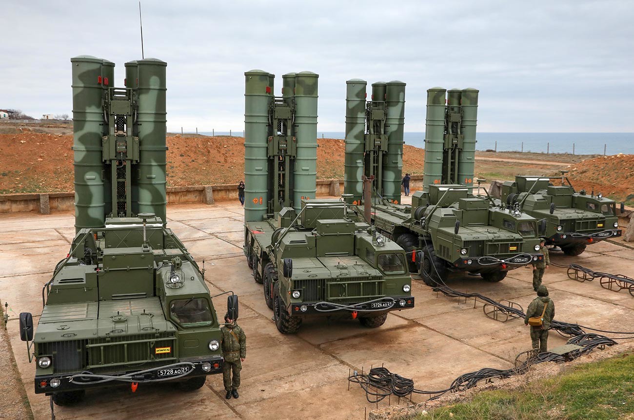 El sistema de misiles antiaéreos S-400 Triumf