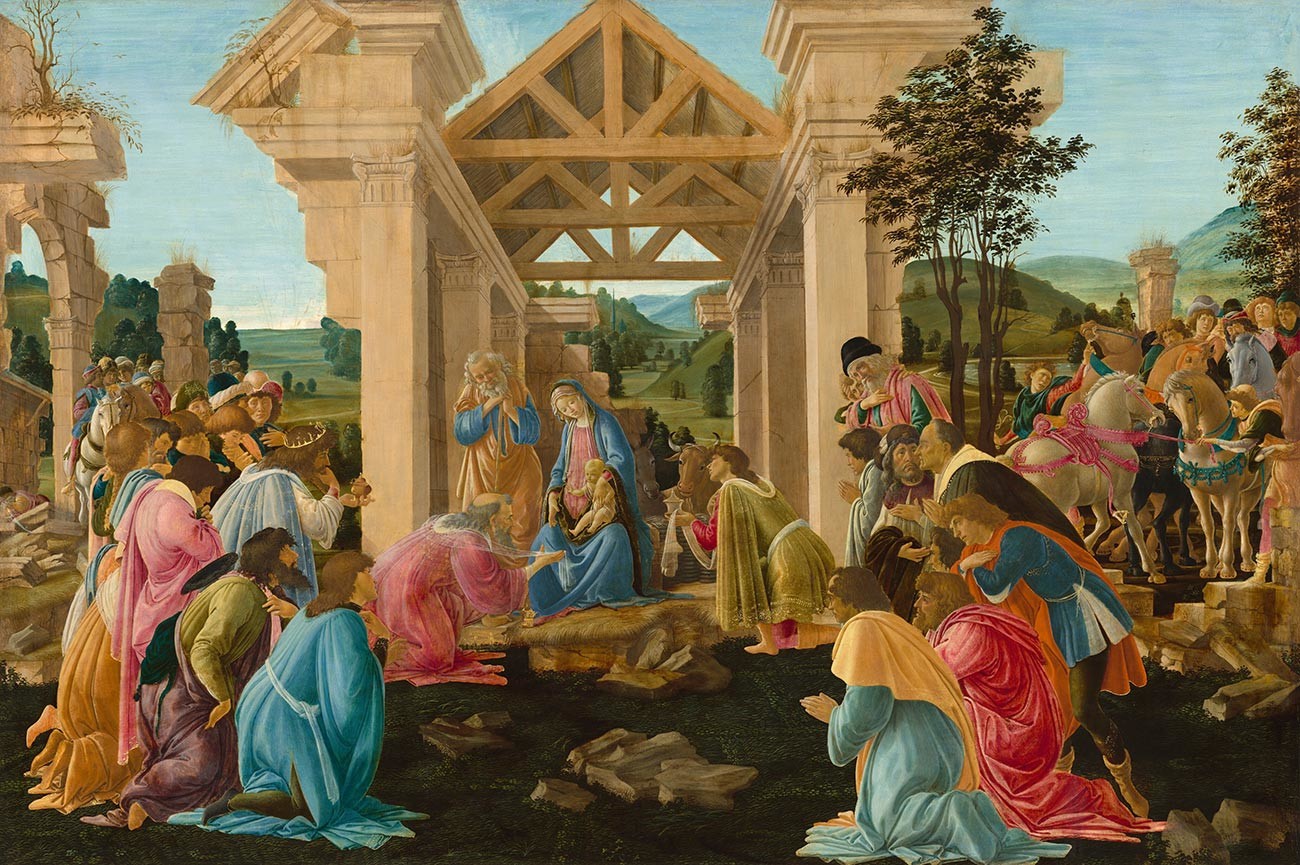 Sandro Botticelli. La Adoración de los Reyes Magos