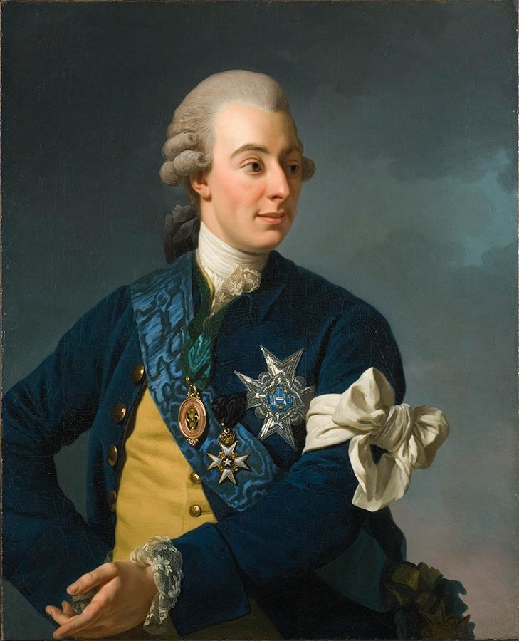 Александр Рослин. Портрет Густава III, 1777 г.