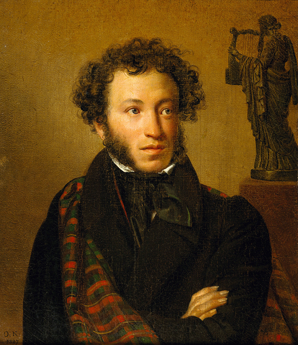 Retrato de A. Pushkin por Orest Kiprenski.