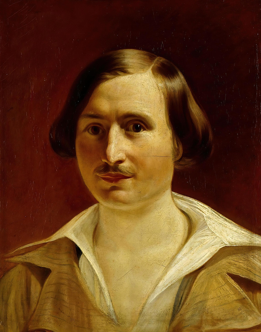 Fiódor Moller. Retrato de N. Gógol, a principios de la década de 1840.