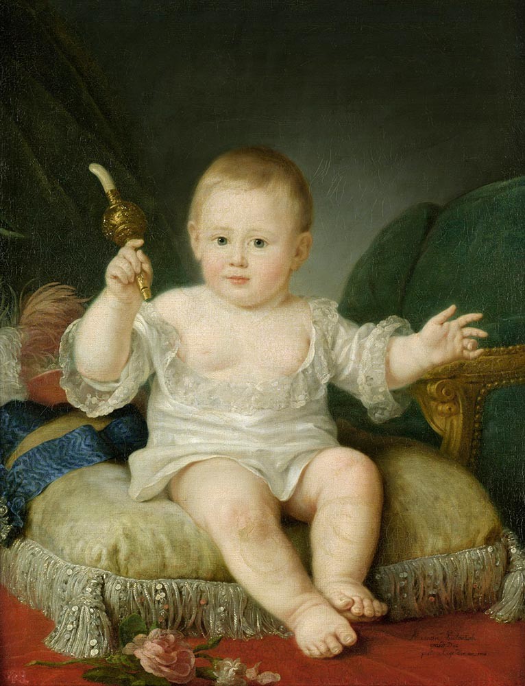 Portret velikega kneza Aleksandra Pavloviča v otroštvu. Prva četrtina 19. stoletja (neznani umetnik)