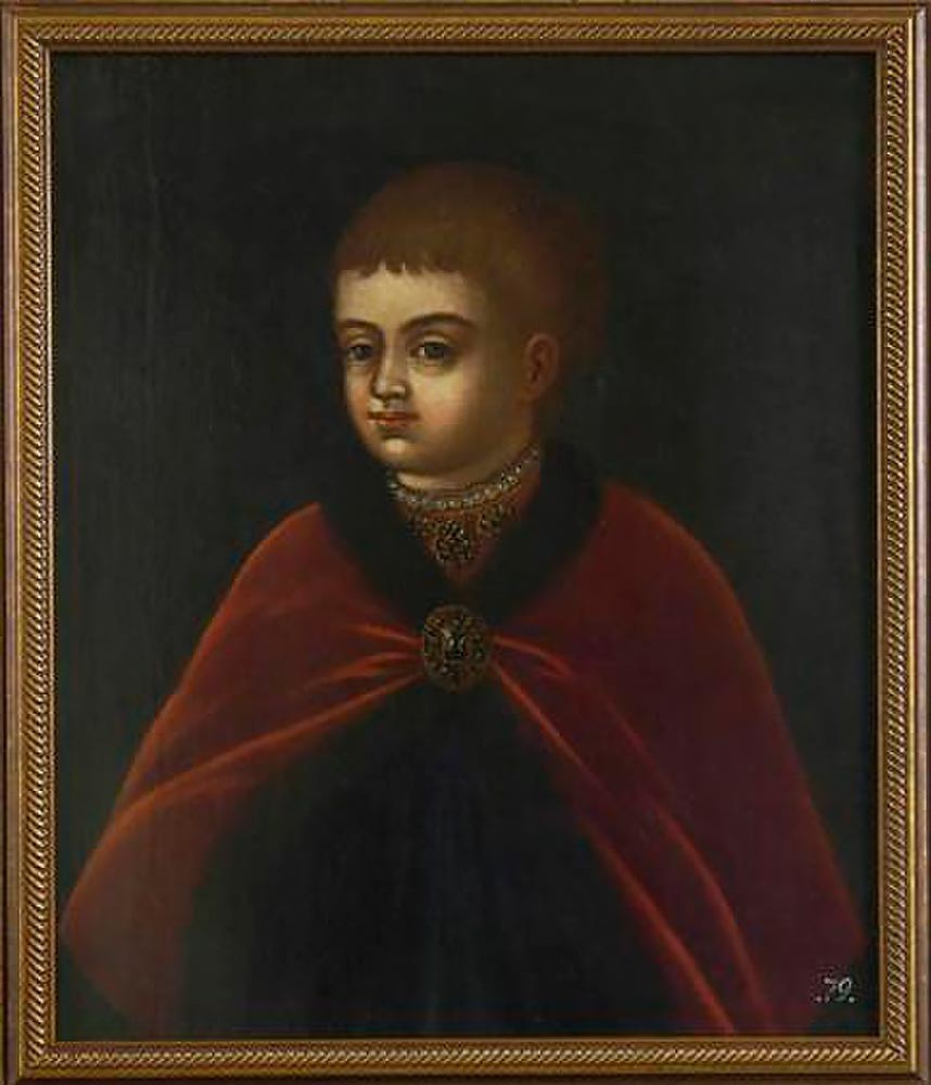 Retrato do jovem Pedro 1° da Rússia.
