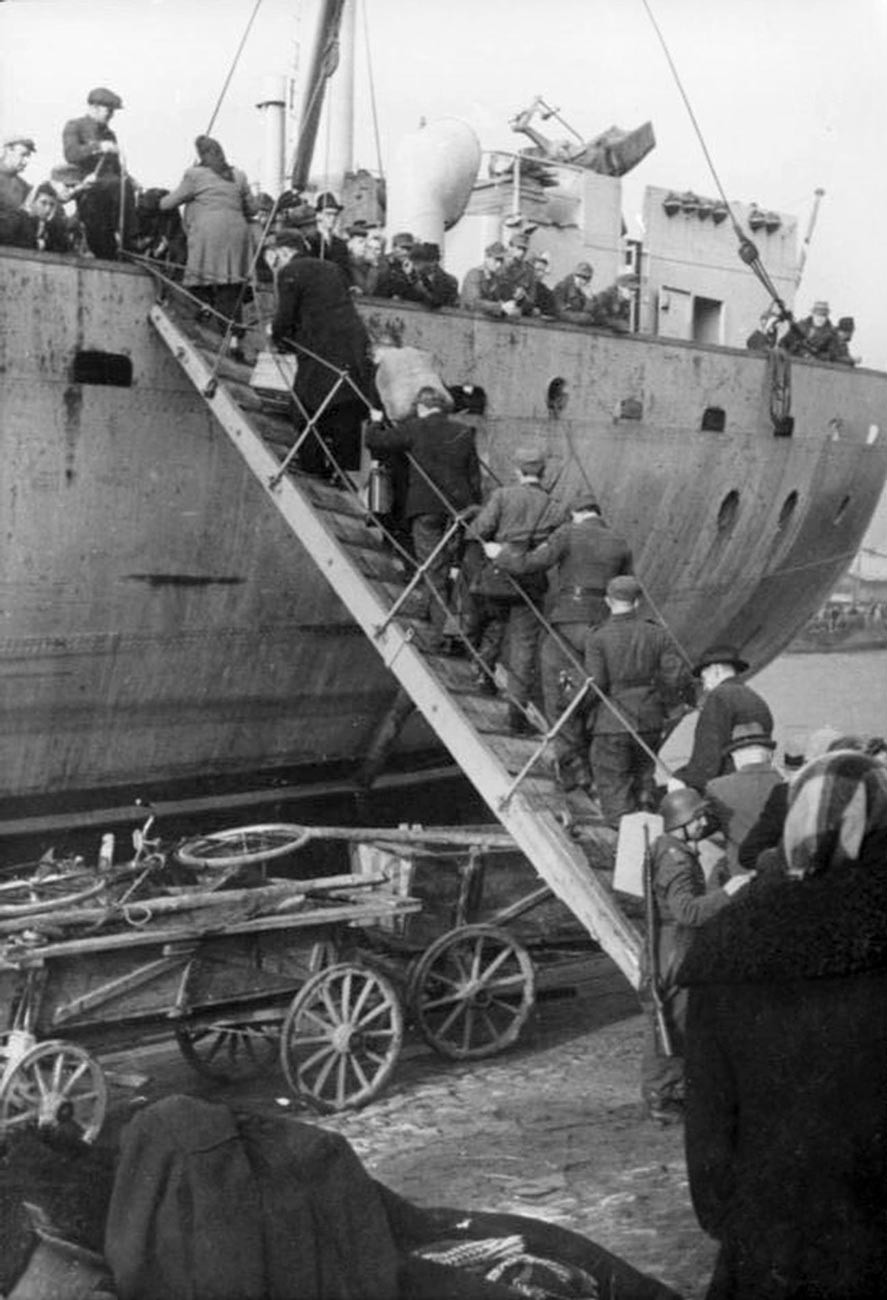 Эвакуация из Вентспилса 19 октября 1944 г.