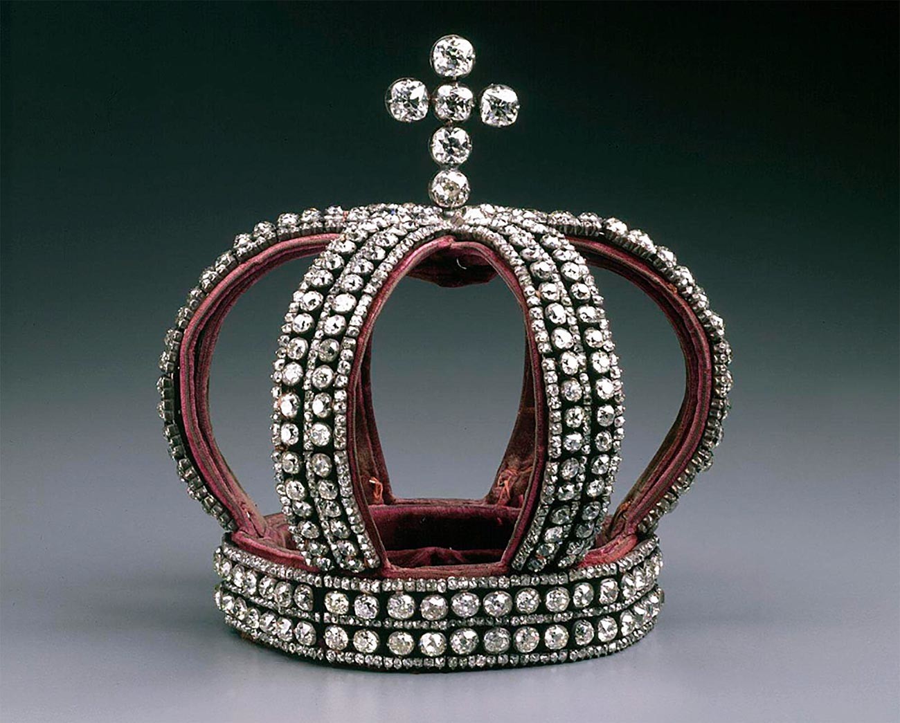 A coroa imperial da família Romanov.
