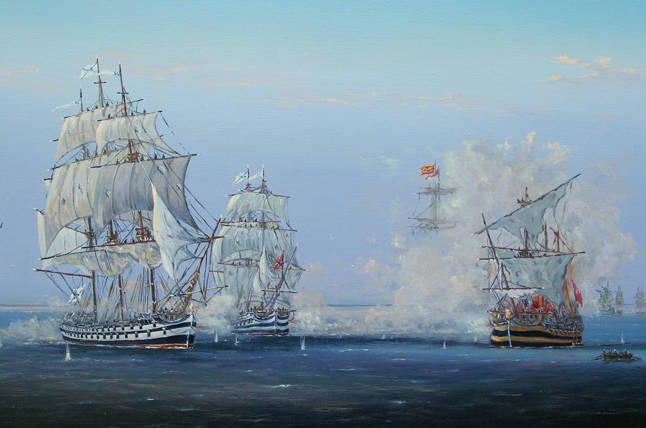 Bitka kod rta Tendra. 1790. F. F. Ušakov. 
