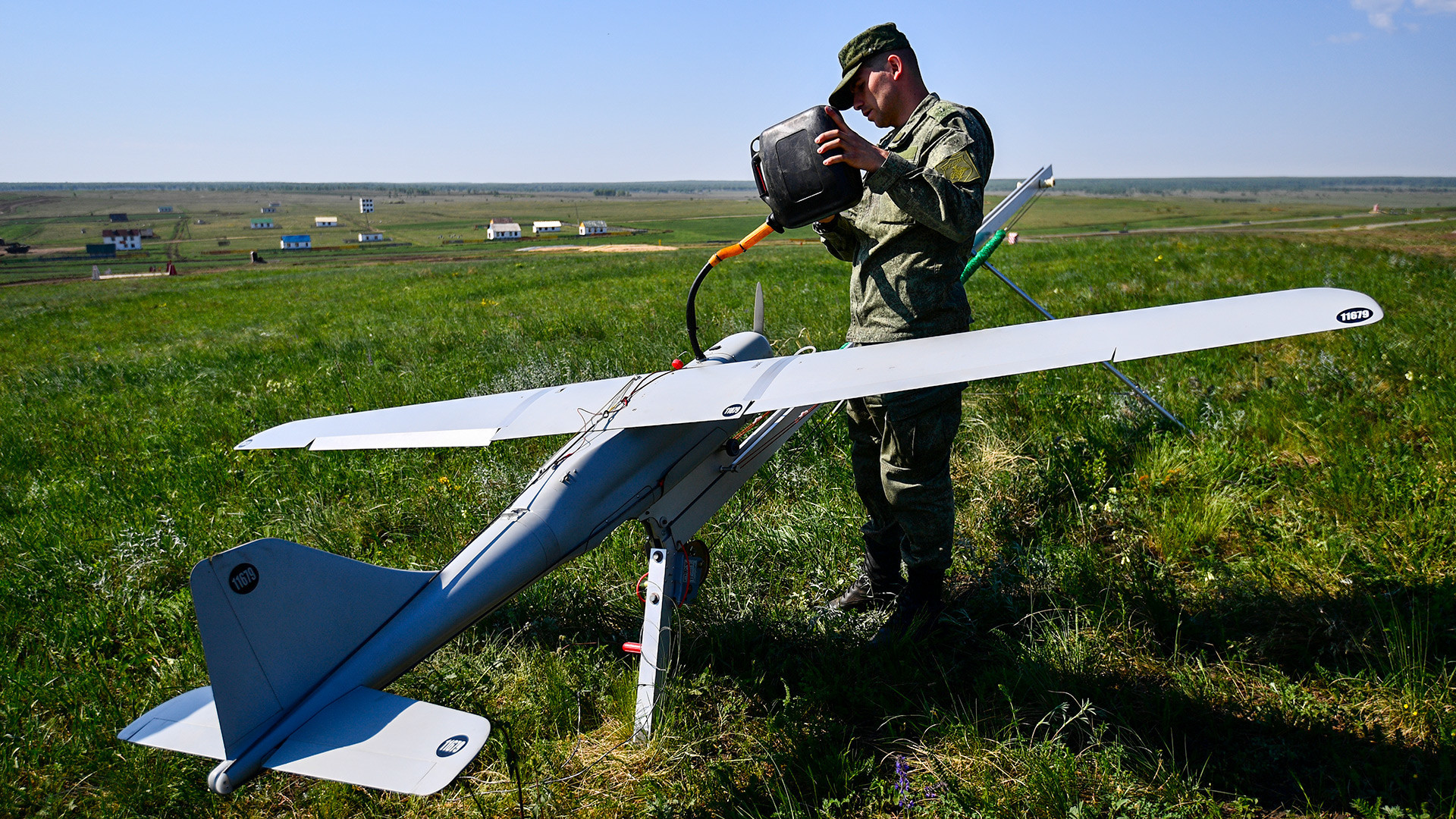 Drone 'Orlan-10' Rusia.