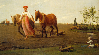 Quindici bucolici dipinti del cantore del romanticismo russo, Aleksej Venetsianov