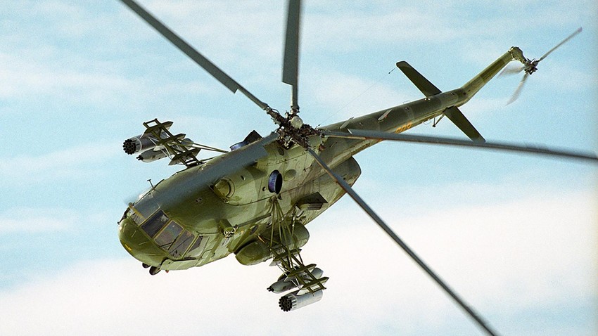 Un Mi-17-1V de la Fuerza Aérea de Perú.