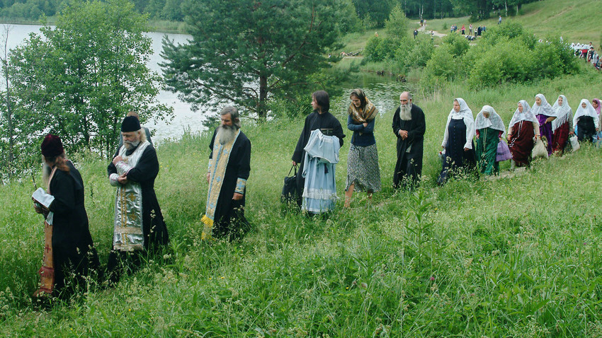 Altgläubige der Region Nischni Nowgorod versammelten sich zu einem Gottesdienst.