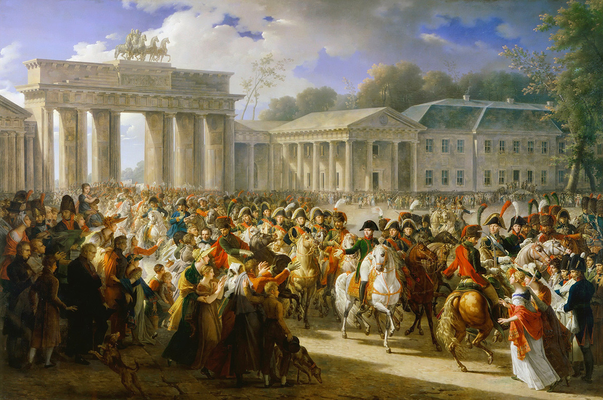 L'ingresso di Napoleone I a Berlino, 27 ottobre 1806, di Charles Meynier
